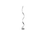 Lampadaire 150 cm FLAME coloris chrome/blanc