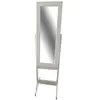 Miroir psyché 130x34 cm QABI coloris blanc