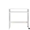 Bureau sur roulettes ANDY coloris blanc