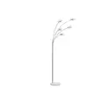 Lampadaire 195 cm DOUBLE SQUARE 5 coloris argenté