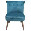 Fauteuil en tissu MARQUIS coloris bleu