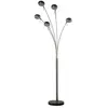 Lampadaire 5 lumières FIARCO coloris noir/ chrome