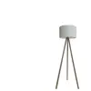 Lampadaire  145 cm OSKAR bois naturel coloris blanc