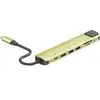 Hub USB 7-en-1 Accsup Jaune citron
