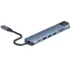 Hub USB 7-en-1 Accsup Bleu foncé