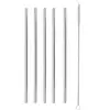 Lot de 5 pailles en métal Cooky