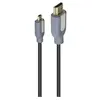 Câble vidéo Micro HDMI vers HDMI 4K Accsup 1,5 m Noir Gris