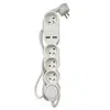 Multiprise avec 4 ports Accsup + 2 ports USB 1,5 m Blanc