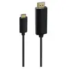 Câble USB-C vers HDMI 4K Ultra HD Accsup 3 m Noir