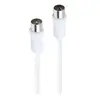 Accsup CABLE ANTENNE COAXIAL 2M BLANC