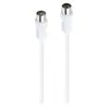Câble Accsup antenne coaxial 10m Blanc