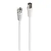 Câble Accsup antenne coaxial satellite 3 m Blanc
