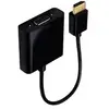 Adaptateur HDMI mâle vers VGA femelle Accsup 20 cm Noir