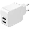 Chargeur secteur double USB Type A 2.4A Wefix Blanc