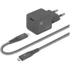 Chargeur secteur Wefix Pro GaN 30 W + câble Lightning 1,2 m Gris