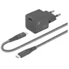 Chargeur secteur Wefix Pro GaN 30 W + câble 1 m USB-C Gris