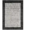 Novatrend Tapis à bordures en viscose argent 120x170 cm