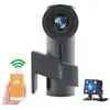 YONIS Dashcam 360° Rotation Mini Cachée Avec Double Caméra HD Et Surve...
