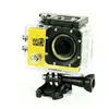Yonis Camera Embarquée Sports Wi-Fi LCD Caisson Etanche Waterproof 12 Mp Full HD Jaune + SD 4Go