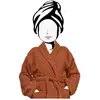 Peignoir en coton 500gr/m2 LAGUNE, par Soleil d'Ocre orange XL
