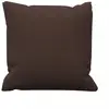 Soleil d'ocre, Coussin en Coton 40x40 cm Panama Brun