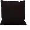 Coussin en coton 40x40 cm PANAMA noir, par Soleil d'Ocre