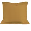 Taie doreiller en coton 57 fils 63x63 cm UNI moutarde par Soleil docre