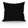 Taie d'oreiller en coton 57 fils 63x63 cm UNI noir, par Soleil d'ocre