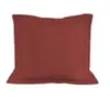 Taie doreiller en coton 57 fils 63x63 cm UNI brique par Soleil docre