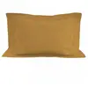 Taie doreiller en coton 57 fils 50x70 cm UNI moutarde par Soleil docre