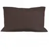 Taie d'oreiller en coton 57 fils 50x70 cm UNI brun, par Soleil d'ocre
