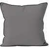 Coussin en microfibre lavée 60x60 cm BOHEME gris, par Soleil d'Ocre