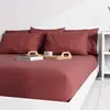 Atmosphère Drap housse uni 140x190 cm ZZZ rouge
