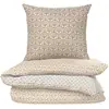 Parure De Lit 260x240 Cm Ecru Anastasia 100% Coton Housse De Couette + 2 Taies D'oreiller 65x65 Cm Tex Home - La Parure De Lit