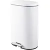 Poubelle en métal - blanc - 30L CARREFOUR HOME