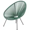 Fauteuil De Jardin En Fibre Tréssée Acapulco Vert Hyba - Le Fauteuil