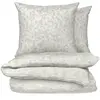 Parure De Lit 260x240 Cm Vert 100% Coton Housse De Couette + 2 Taies D'oreiller 65x65 Cm Tex Home - La Parure De Lit