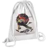 Fabulous Sac de Gym en Coton Blanc Pompier Enfant Chien Peinture Norma...