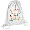Fabulous Sac de Gym en Coton Blanc Yoga Enfants Posture Hatha Yoga 12 ...
