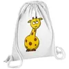 Non communiqué Fabulous Sac de Gym en Coton Blanc Giraffe Peinture Enfant 12 Litres