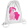 Non communiqué Fabulous Sac de Gym en Coton Blanc Poney Rose Enfant Dessin 12 Litres