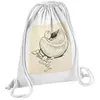 Fabulous Sac de Gym en Coton Blanc Enfant Coquillage Illustration Cont...