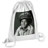 Fabulous Sac de Gym en Coton Blanc Michael Jackson Enfant Jackson 5 12...