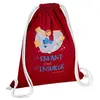 Fabulous Sac de Gym en Coton Rouge Un enfant c'est un Insurgé 12 Litre...