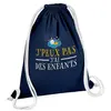 Fabulous Sac de Gym en Coton Bleu J'peux pas j'ai des enfants 12 Litre...