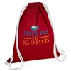Fabulous Sac de Gym en Coton Rouge J'peux pas j'ai des enfants 12 Litr...