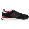 Chaussures Ralph Lauren Varick daim oxford noir rouge - 40