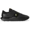 Baskets Ralph Lauren Train 89 noir doré - 40