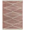 Novatrend Tapis poils épais style berbère rose 120x170 cm