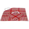 LINANDELLE TEXTILE & LINGE DE MAISON Lot de 2 bavoirs coton carreaux vichy Normand rouge 50x50